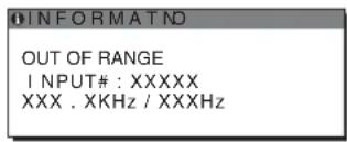 SONY SDMHX75 - If "xxx.x kHz / xxx Hz" is displayed - 1