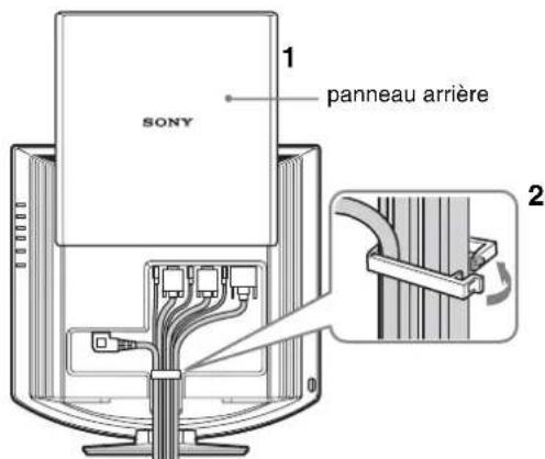 SONY SDMHX75 - Installation 4 : Regroupez les cordons et les câbles - 1