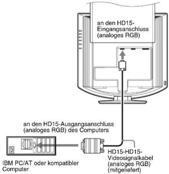 SONY SDMHX75 - ■ Anschließen an einen IBM PC/AT oder kompatiblen Computer - 1