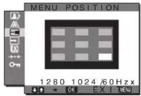 SONY SDMHX75 - MENU POSITION menüsü - 1