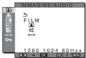 SONY SDMHX75 - Menu IMMAGINE/AUDIO - 1