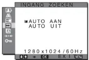 SONY SDMHX75 - INGANG ZOEKEN AAN/UIT menu - 1