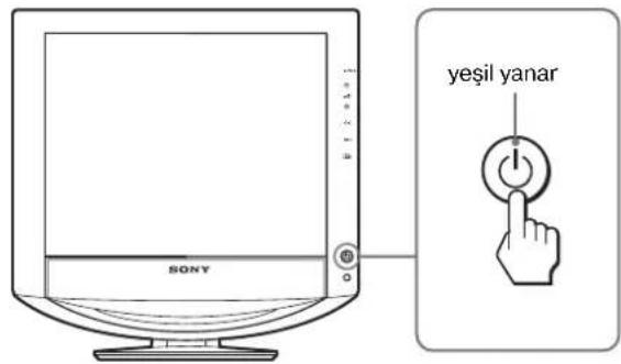SONY SDMHX75 - Kurulum 5: Monitörü ve bilgisayarı açın - 1