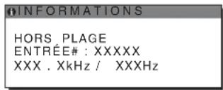 SONY SDMHX75 - Si « xxx.x kHz / xxx Hz » est affiché - 1