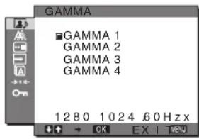 SONY SDMHX75 - GAMMA ayarlama γ - 1