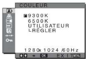 SONY SDMHX75 - Ajustement de COULEUR - 1