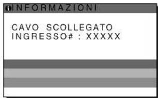SONY SDMHX75 - Se sullo schermo appare il messaggio "CAVO SCOLLEGATO" - 1