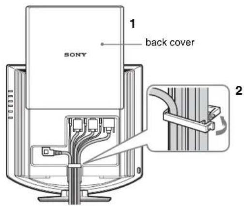 SONY SDMHX75 - Setup 4: Bundle the cords and cables - 1
