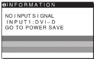 SONY SDMHS94P - Pokud se na obrazovce zobrazí zpráva NO INPUT SIGNAL - 1