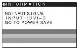 SONY SDMHS94P - Ha a NO INPUT SIGNAL üzenet jelenik meg a képernyőn - 1