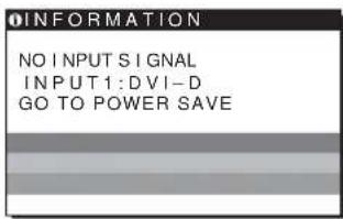 SONY SDMHS94P - If NO INPUT SIGNAL appears on the screen - 1