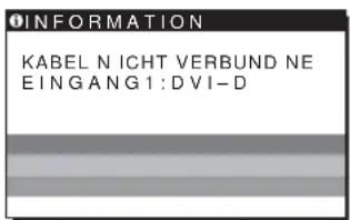 SONY SDMHS94P - Wenn KABEL NICHT VERBUNDEN auf dem Bildschirm erscheint - 1
