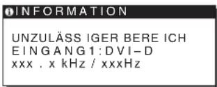 SONY SDMHS75D - Wenn UNZULÄSSIGER BEREICH auf dem Bildschirm erscheint - 1