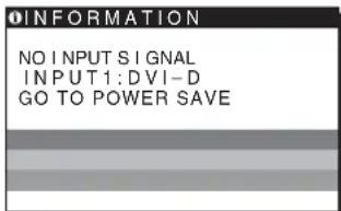 SONY SDMHS75D - Pokud se na obrazovce zobrazí zpráva NO INPUT SIGNAL - 1