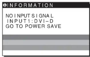 SONY SDMHS75D - Ce se na zaslonu prikaze NO INPUT SIGNAL - 1