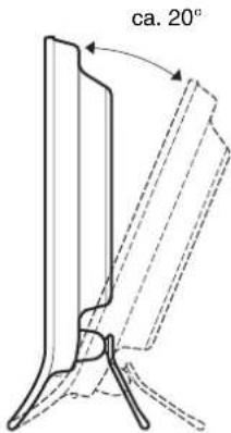 SONY SDMHS75D - Einstellen der Neigung - 1