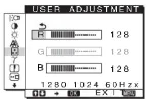 SONY SDMHS75D - Dokladna regulacja temperatuary barwowej (USER ADJUSTMENT) - 1