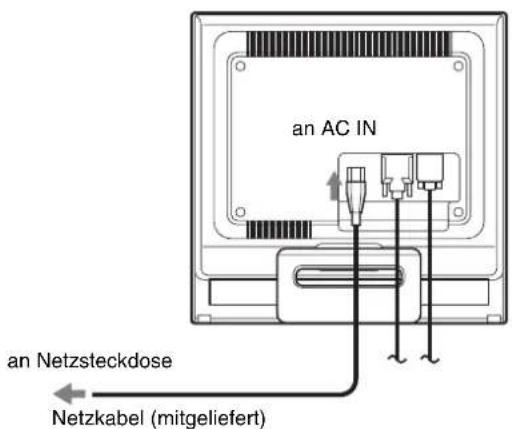 SONY SDMHS75D - Schritt 3:Anschlieben des Netzkabels - 1