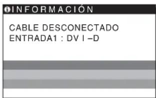 SONY SDMHS75D - Si CABLE DESCONECTADO aparece en pantalla - 1