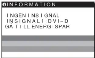 SONY SDMHS74P - Om INGEN INSIGNAL visas på skärmen - 1