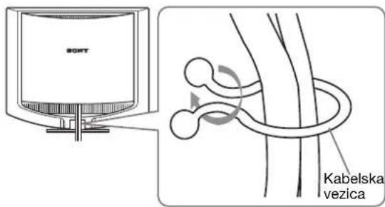 SONY SDMHS74P - Nastavitev 3:Zavarujte kable in zaprite zadnji pokrov - 1