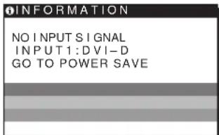 SONY SDMHS74P - Pokud se na obrazovce zobrazí zpráva NO INPUT SIGNAL - 1