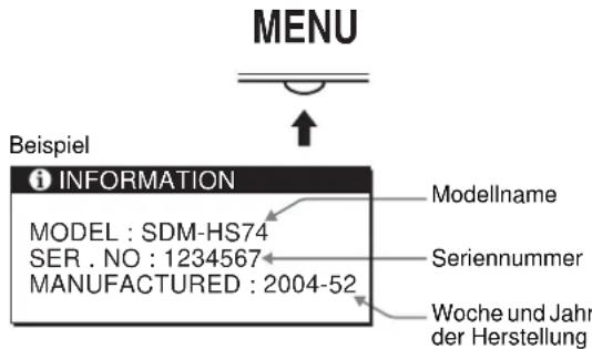 SONY SDMHS74P - Anzeigen von Informationen zu diesem Monitor - 1