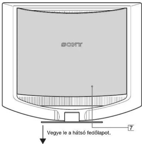SONY SDMHS74P - Az LCD monitor hátoldala - 1