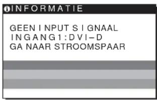 SONY SDMHS74P - Ais GEEN INPUT SIGNAAL op het scherm verschijnt - 1
