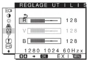 SONY SDMHS74P - Réglage précis de la température des couleurs (RÉGLAGE UTILISA) - 1