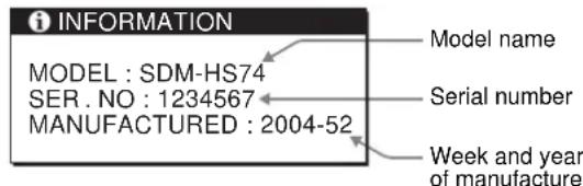 SONY SDMHS74P - Displaying this monitor's information - 2