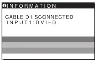 SONY SDMHS74P - Jeśli na ekranie wyświetlany jest komunikat CABLE DISCONNECTED - 1