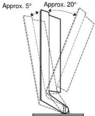 SONY SDMHS74P - Adjusting the tilt - 1