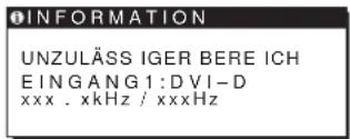 SONY SDMHS74P - Wenn UNZULÄSSIGER BEREICH auf dem Bildschirm erscheint - 1