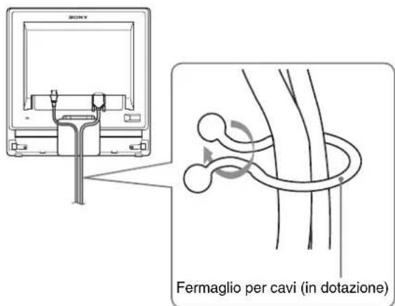 SONY SDMG96X - Punto 4:Fissaggio dei cavi - 1
