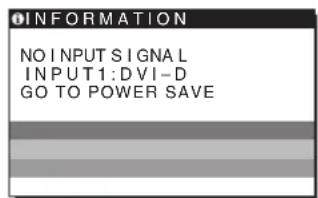 SONY SDMG96X - Pokud se na obrazovce zobraź zpráva NO INPUT SIGNAL - 1