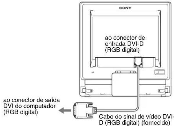 SONY SDMG96X - Ligar a um computador equipado com um conector de saía DVI (RGB digital) - 1
