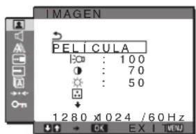 SONY SDMG96X - Menu IMAGEN - 1
