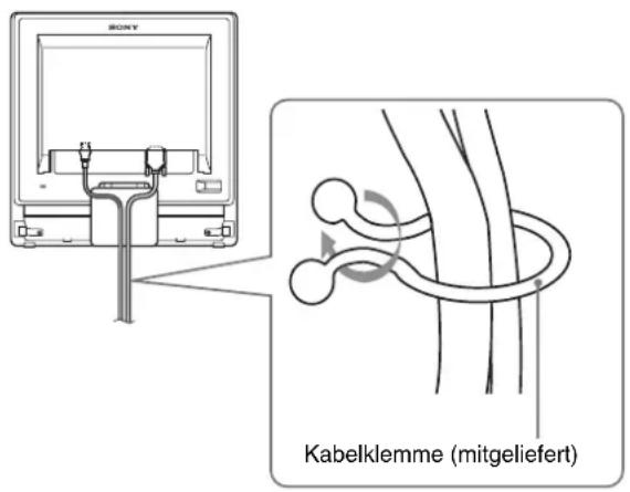 SONY SDMG96X - Bündeln Sie die Kabel. - 1