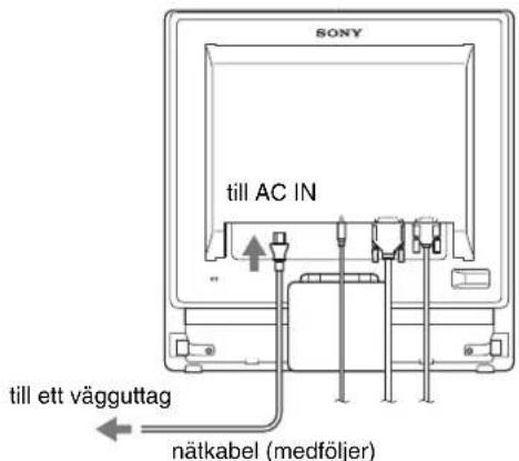 SONY SDMG96X - Steg 3:Anslut nätkabeln - 1