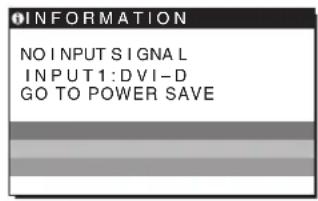 SONY SDMG96X - Ce se na zaslonu prikaze NO INPUT SIGNAL - 1