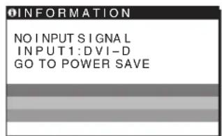 SONY SDMG96X - Eger NO INPUT SIGNAL mesaji ekranda görtüntenirse - 1