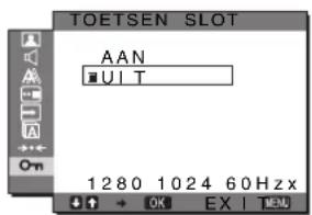 SONY SDMG96X - TOETSEN SLOT menu - 1