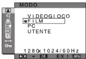 SONY SDMG96X - ■ Menu MODO - 1