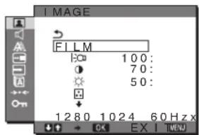 SONY SDMG96X - Menu IMAGE - 1
