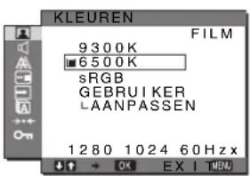 SONY SDMG96X - ■ De kleurtemperatuur aanpassen (KLEUREN) - 1