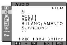 SONY SDMG96X - Menu AUDIO - 1