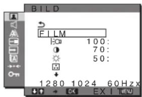 SONY SDMG96X - Menu BILD - 1