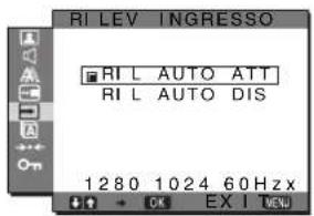 SONY SDMG96X - Menu RILEV INGRESSO - 1