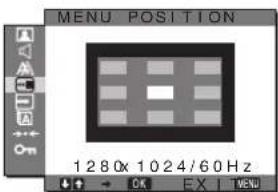 SONY SDMG96X - Menu MENU POSITION - 1